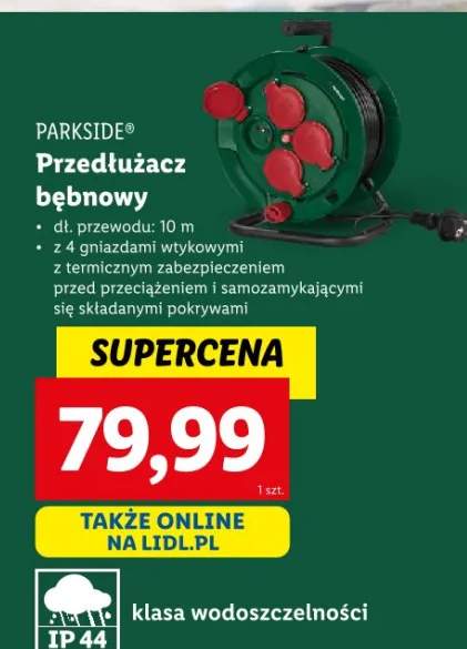 przedłużacz bębnowy