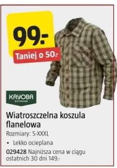 Wiatroszczelna koszula flanelowa