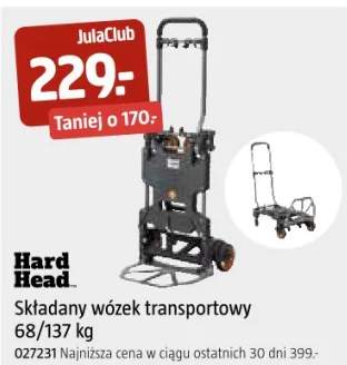 Składany wózek transportowy 68/137 kg