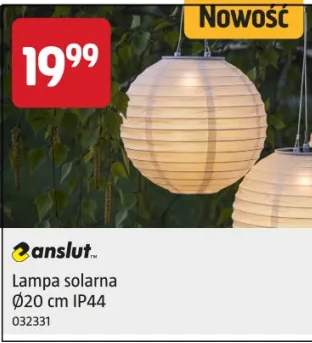 Lampa solarna Ø20 cm IP44