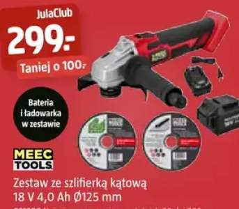 Zestaw ze szlifierką kątową 18 V 4,0 Ah Ø125 mm