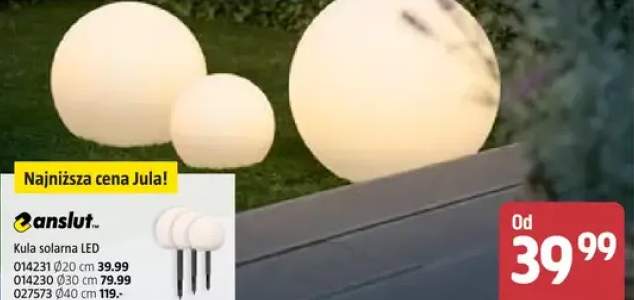 Kula solarna LED Ø20 cm