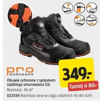 Obuwie ochronne z systemem szybkiego sznurowania S3L