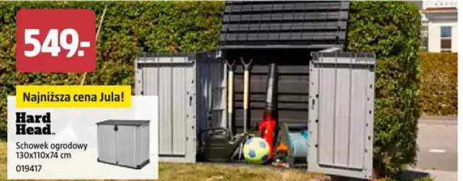 Schowek ogrodowy 130x110x74 cm