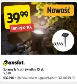 Solarny łańcuch świetlny 10 el. 5,5 m