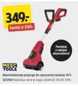 Akumulatorowy przyrząd do czyszczenia tarasów 18 V