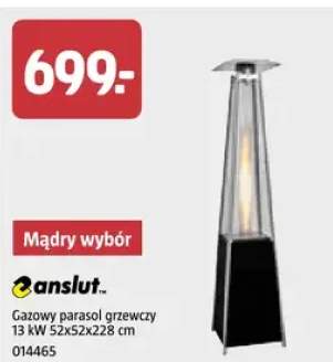 Gazowy parasol grzewczy 13 kW Ø245x228 cm