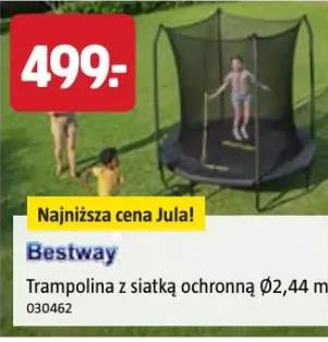 Trampolina Bestway z siatką ochronną Ø2,44m