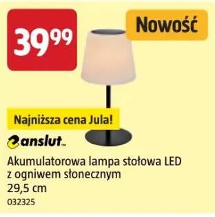 Akumulatorowa lampa stołowa LED Anslut z ogniwem słonecznym 29,5cm