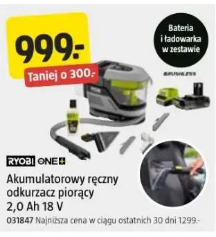 Akumulatorowy ręczny odkurzacz piorący Ryobi One+ 2,0Ah 18V