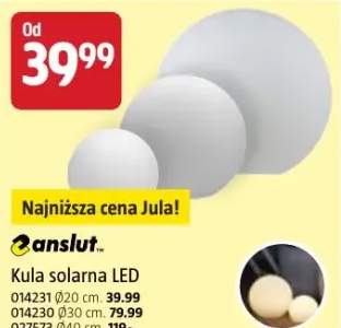 Kula solarna LED Anslut Ø30cm