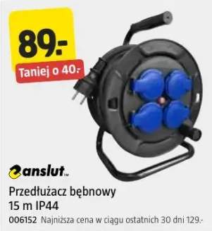 Przedłużacz bębnowy Anslut 15m IP44