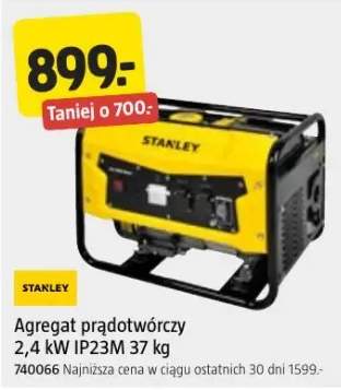 Agregat prądotwórczy Stanley 2,4kW IP23m 37kg