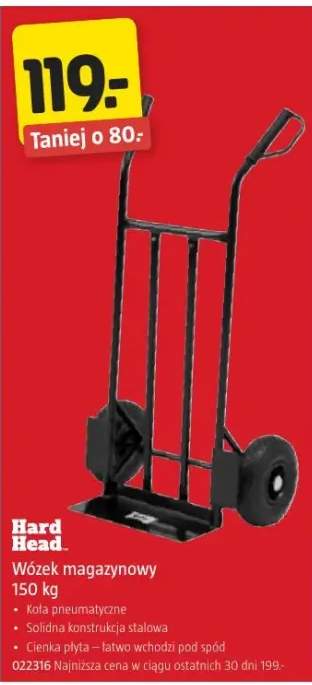Wózek magazynowy Hard Head. 150kg