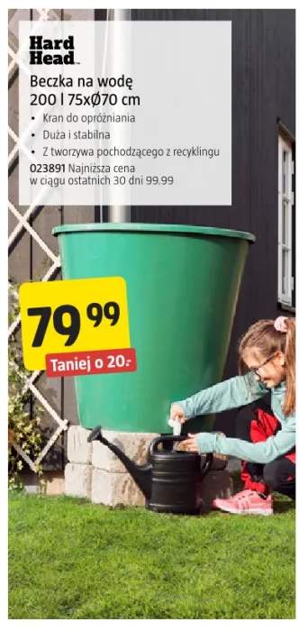 Beczka na wodę Hard Head 200 l