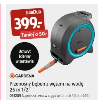 Przenośny bęben z wężem na wodę Gardena