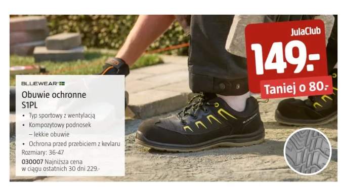 Obuwie ochronne Bluewear S1PL