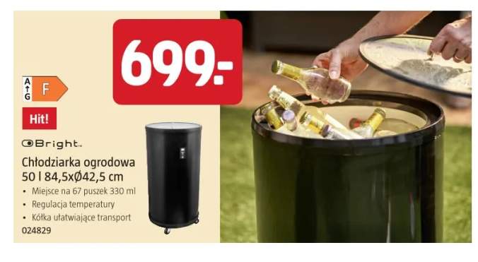 Chłodziarka ogrodowa Bright 50 l