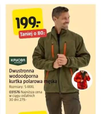 Dwustronna wodoodporna kurtka polarowa męska Kayoba Outdoor