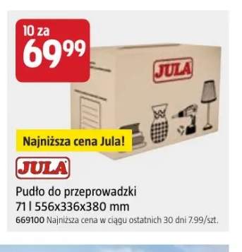 Pudło do przeprowadzki 71 l 556x336x380 mm Jula