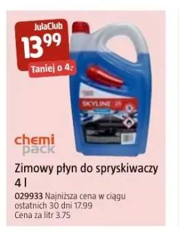 Zimowy płyn do spryskiwaczy 4 l Chemi Pack