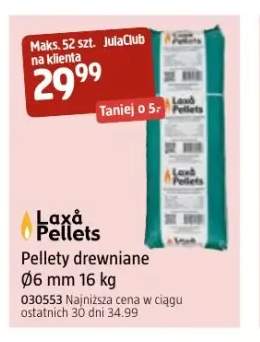 Pellety drewniane Ø6 mm 16 kg Laxå Pellets