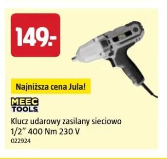 Klucz udarowy zasilany sieciowo 1/2" 400Nm Meec Tools