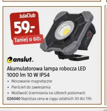 Akumulatorowa lampa robocza LED Anslut