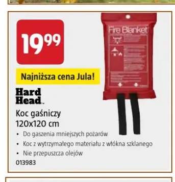 Koc gaśniczy Hard Head 120x120 cm