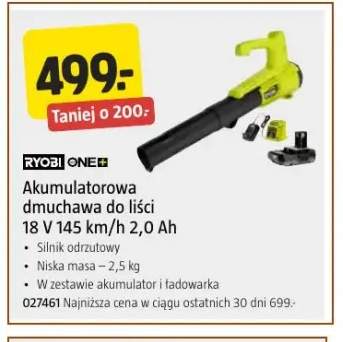 Akumulatorowa dmuchawa do liści Ryobi ONE+