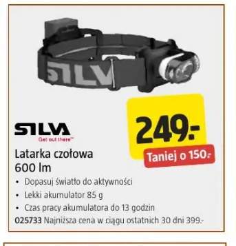 Latarka czołowa 600lm Silva