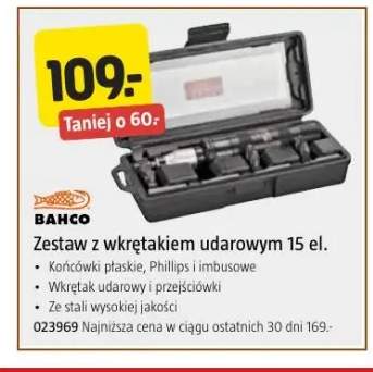 Zestaw z wkrętakiem udarowym 15 el. Bahco