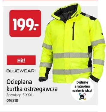 Ocieplana kurtka ostrzegawcza Bluewear