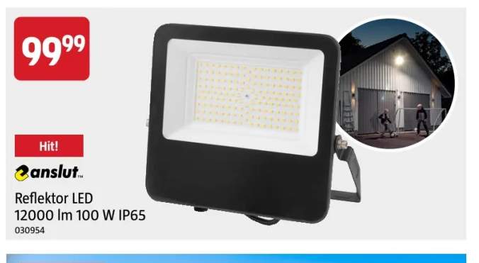 Reflektor LED 12000lm IP65 Anslut