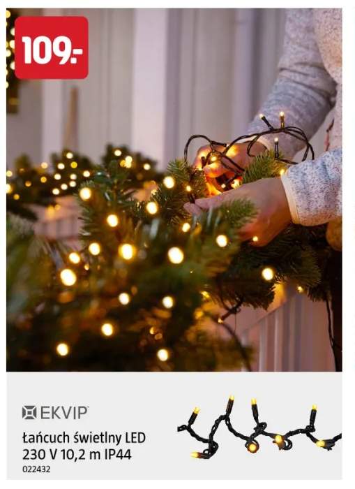 Łańcuch świetlny LED 10,2 m Ekvip