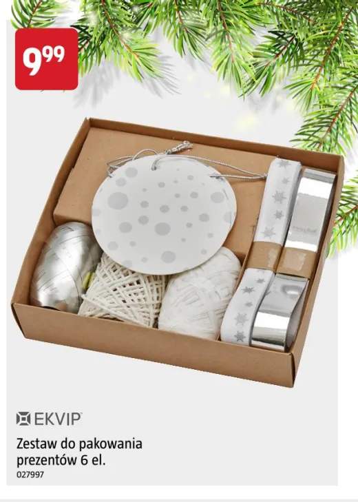 Zestaw do pakowania prezentów 6 el. Ekvip