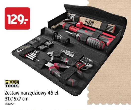 Zestaw narzędziowy 46 el. 31x15x7 cm Meec Tools