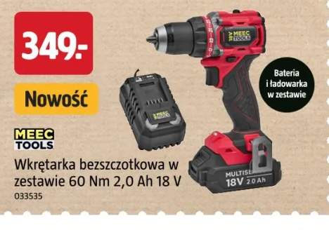 Wkrętarka bezszczotkowa w zestawie Meec Tools