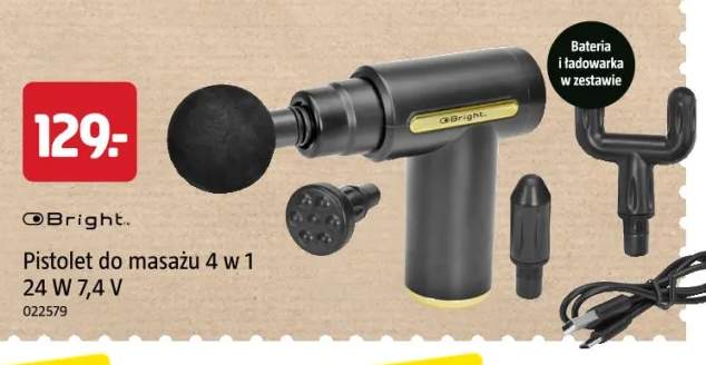Pistolet do masażu 4 w 1 Bright