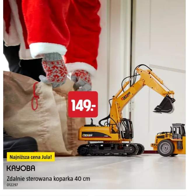Zdalnie sterowana koparka 40 cm Kayoba
