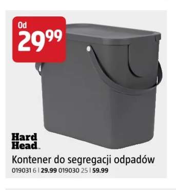 Kontener do segregacji odpadów 25 l Hard Head +1 wariant