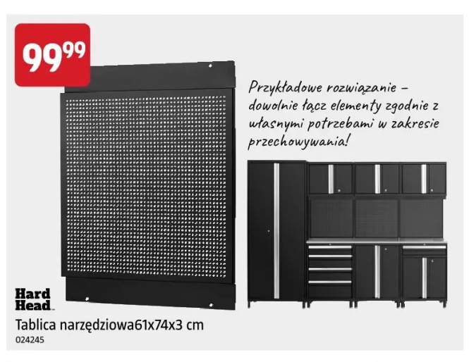 Tablica narzędziowa 61x74x3 cm Hard Head