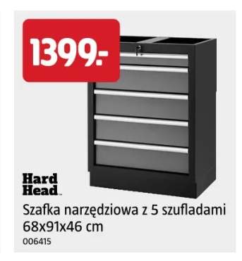 Szafka narzędziowa z 5 szufladami 68x91x46 cm Hard Head
