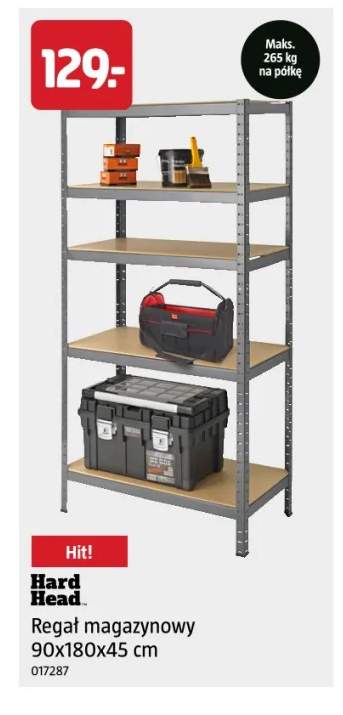 Regał magazynowy 90x180x45 cm Hard Head