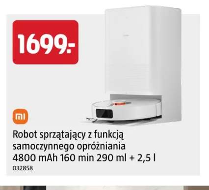 Robot sprzątający z funkcją samoczynnego opróżniania Xiaomi