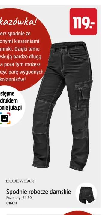 Spodnie robocze damskie Bluewear