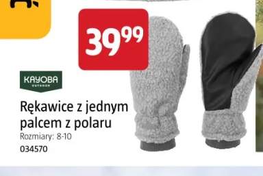 Rękawice z jednym palcem z polaru Kayoba Outdoor