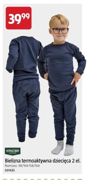 Bielizna termoaktywna dziecięca 2 el. Kayoba Outdoor