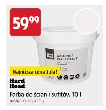 Farba do ścian i sufitów Hard Head